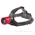 Laser Headlamp Zoom Head Obor dengan Penunjuk Laser